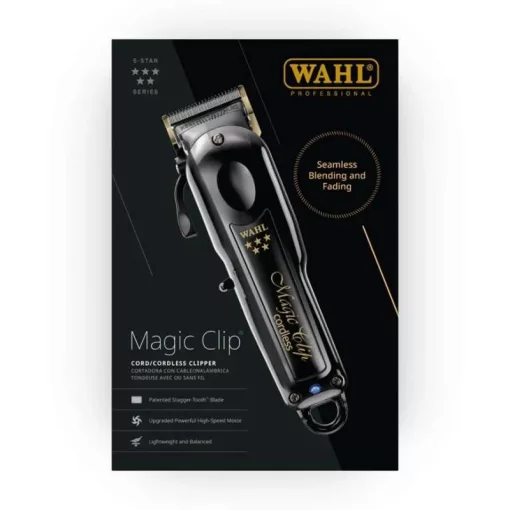 Wahl hajvágógép Magic Clip BLACK Cordless Új!