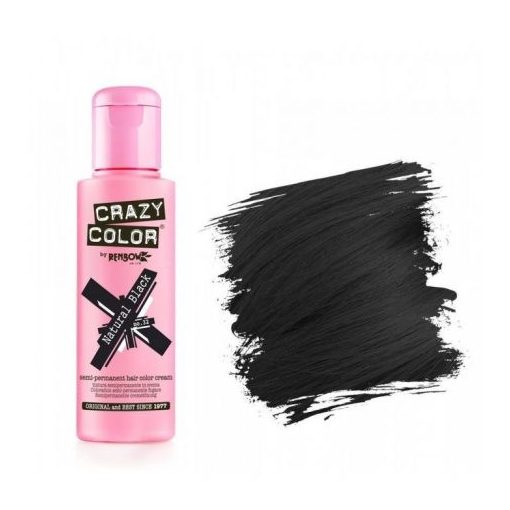 CRAZY COLOR Hajszínező krém Natural Black No.32 100 ml