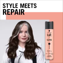 Taft hajlakk  GLISS Style and Repair -4- strong  250ml