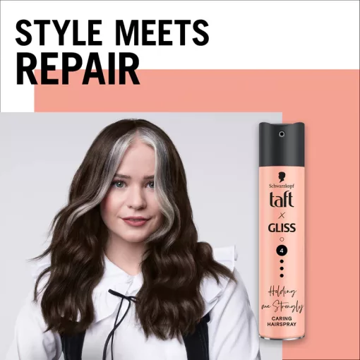 Taft hajlakk  GLISS Style and Repair -4- strong  250ml