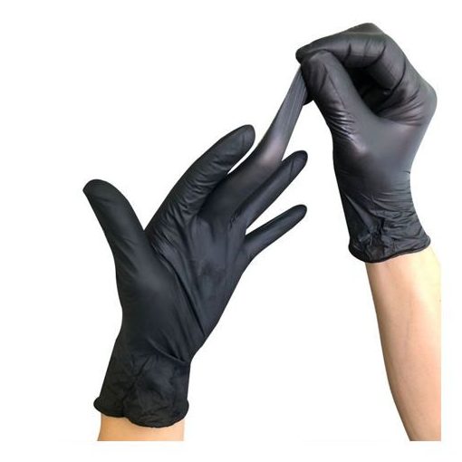 Gumikesztyű Setino Nitril -M- 100db Fekete