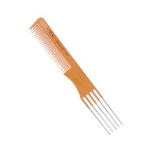 Fésű  EuroStil villás,fém,váltott fogú 1469/99 színes