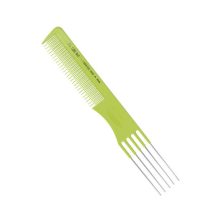 Fésű  EuroStil villás,fém,váltott fogú 1469/99 színes