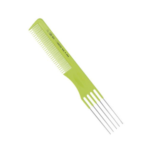 Fésű  EuroStil villás,fém,váltott fogú 1469/99 színes