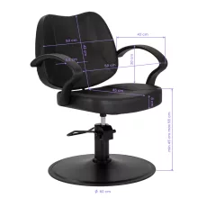 Hair System fodrászszék S20 fekete