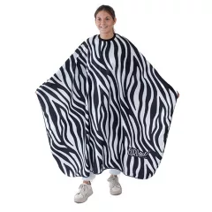 Hajvágó kendő mintás zebra 7747
