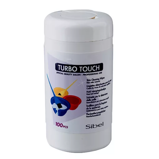 Hajfesték eltávolító kendő Turbo Touch Sibel 100 db 