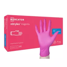 Gumikesztyű Setino L 100 db Rózsaszín Nitril