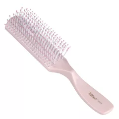 Kefe EuroStil Lapos hajkefe műanyag sörtékkel Pink 00570