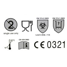 Gumikesztyű SemperGuard Nitril -L- lila 200db