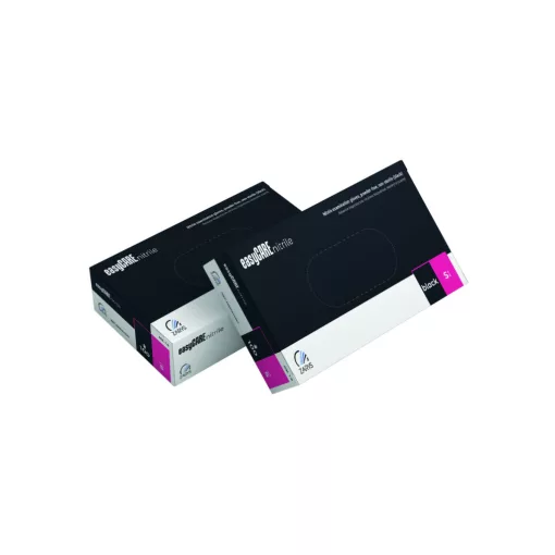 Gumikesztyű easyCARE Nitril -S- 100db Fekete