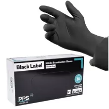 Gumikesztyű PPS Nitril -XS- 100db Fekete