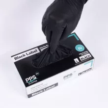Gumikesztyű PPS Nitril -XS- 100db Fekete