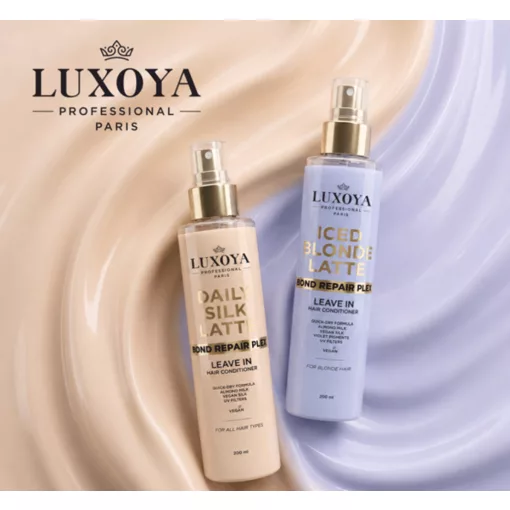 LUXOYA  Iced Blonde Latte - multifunkcionális hajban maradó hajápoló szőkített hajra 200 ml