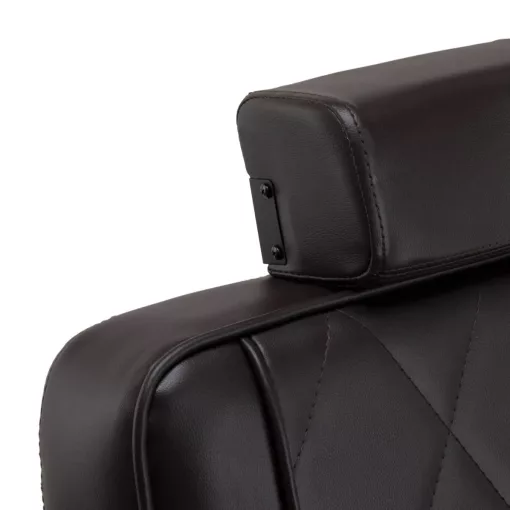Barber szék Hair System BM88066 barna - fekete talp