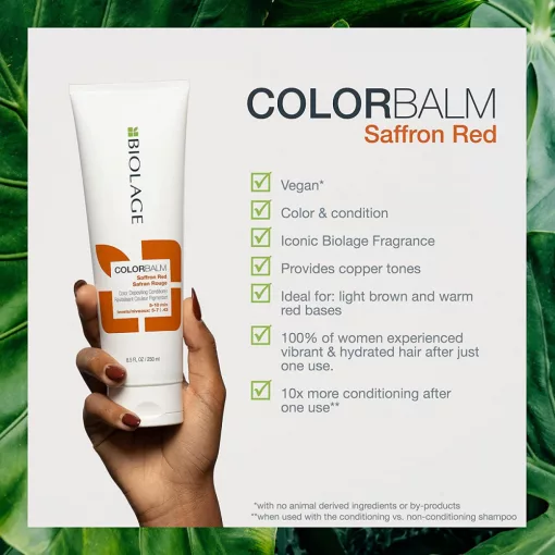 Matrix Biolage Color Balm Saffron Red színező hajbalzsam 250 ml