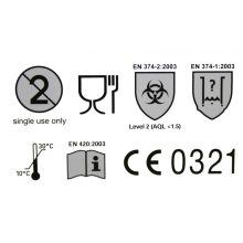 Gumikesztyű Vileda Nitril -M-100db 