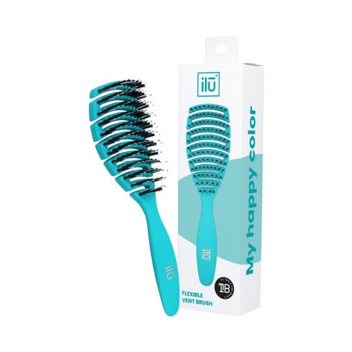 ilū My Happy Color Detangling Vent hajkefe, türkiz