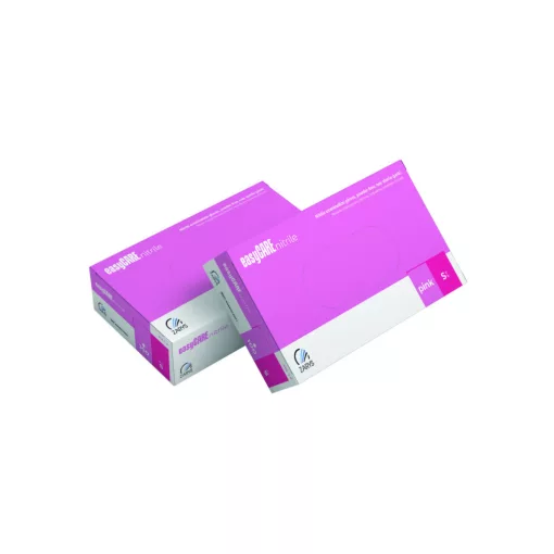 Gumikesztyű easyCARE -S- 100 db Rózsaszín Nitril