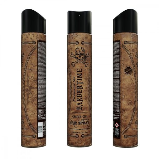 BARBERTIME Hajlakk Oliva olajjal erős 400 ml