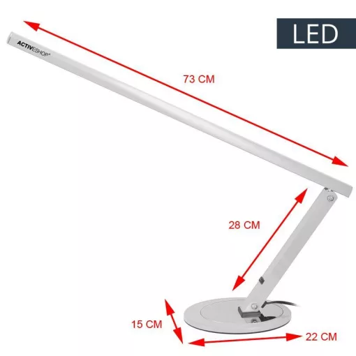 Műkörmös, manikűrös asztali LED lámpa Alu