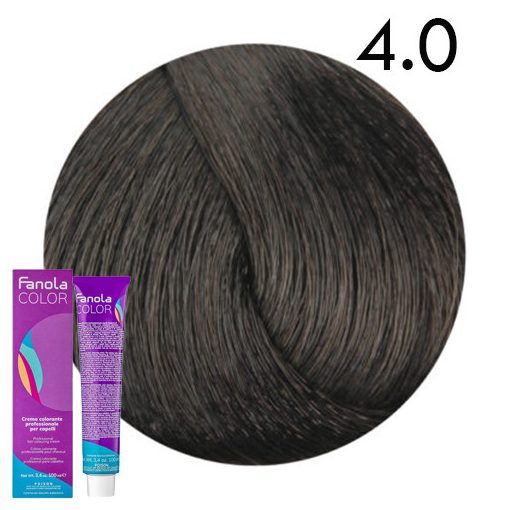 Fanola Color hajfesték 4.0 barna 100 ml