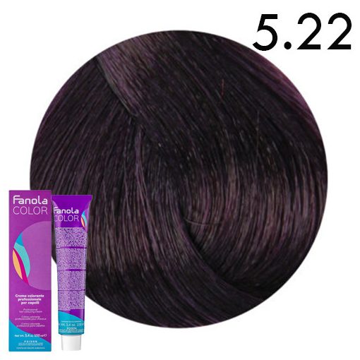 Fanola Color hajfesték 5.22 intenzív viola világosbarna 100 ml