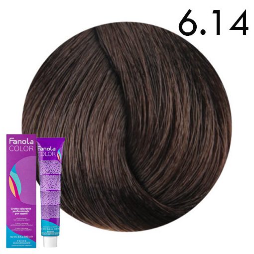 Fanola Color hajfesték 6.14 mogyoró sötétszőke 100 ml 