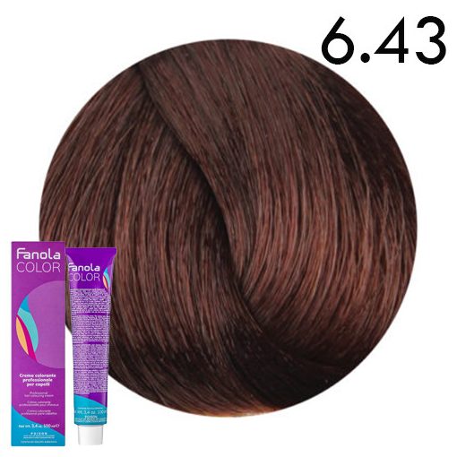 Fanola Color hajfesték 6.43 réz arany sötétszőke 100 ml 