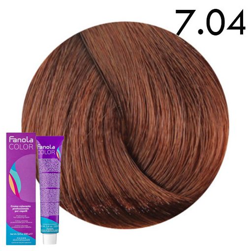 Fanola Color hajfesték 7.04 natúr rézszőke 100 ml