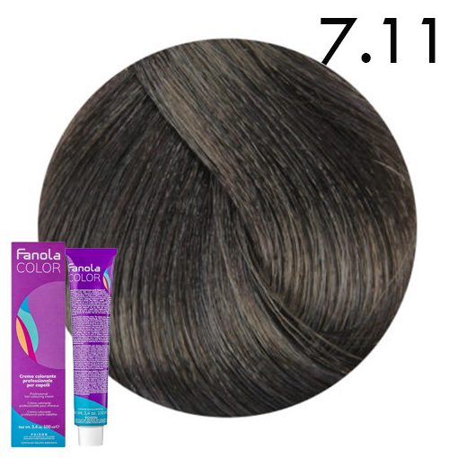 Fanola Color hajfesték 7.11 intenzív hamvasszőke 100 ml