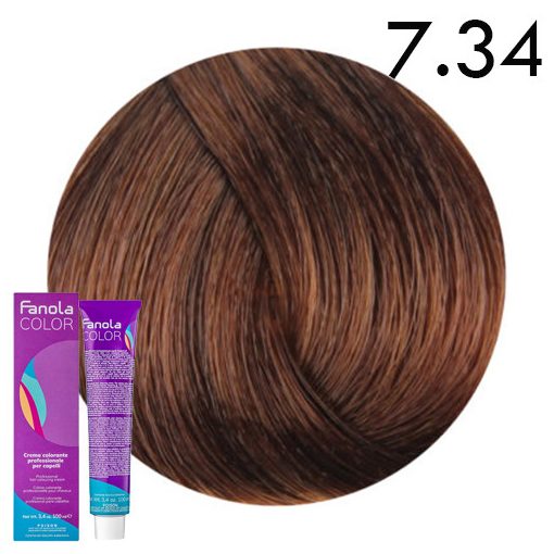 Fanola Color hajfesték 7.34 arany rézszőke 100 ml