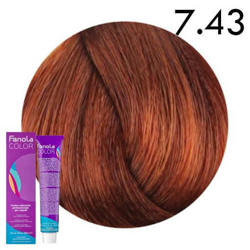 Fanola Color hajfesték 7.43 réz aranyszőke 100 ml