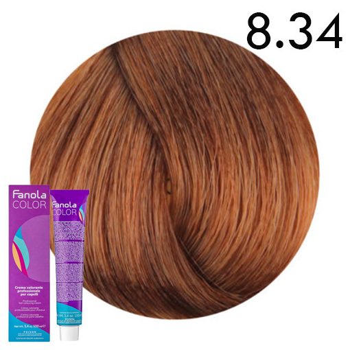 Fanola Color hajfesték 8.34 arany rezes világosszőke 100 ml
