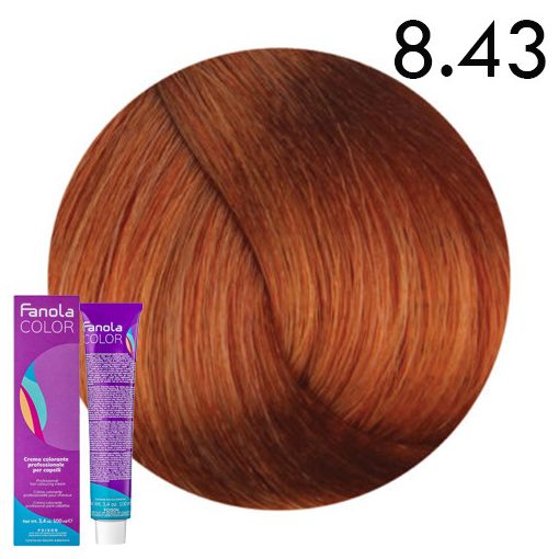 Fanola Color hajfesték 8.43 réz arany világosszőke 100 ml