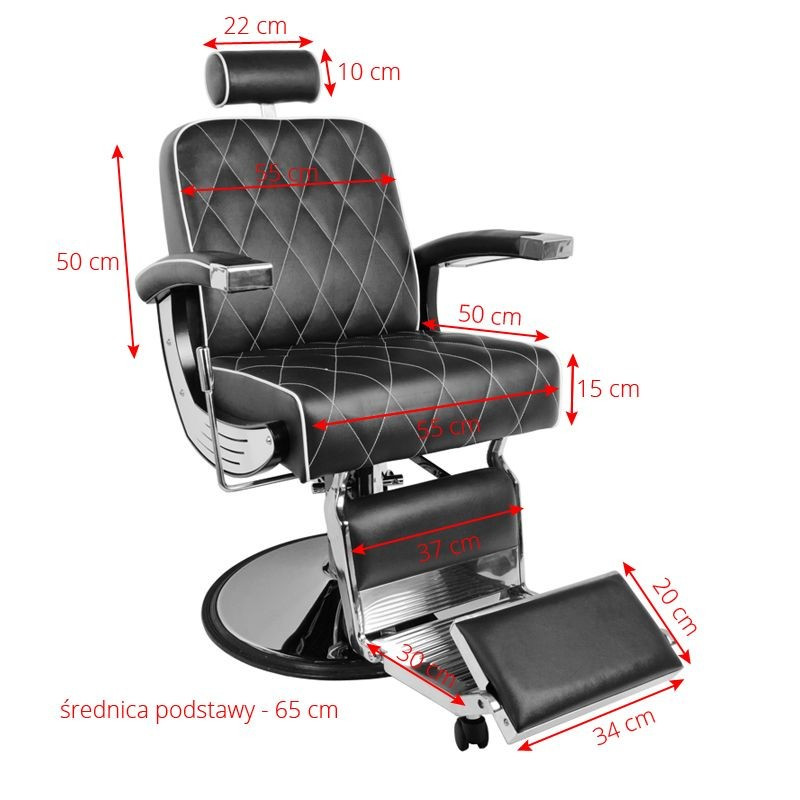 Barber Szék IMPERIAL Fekete