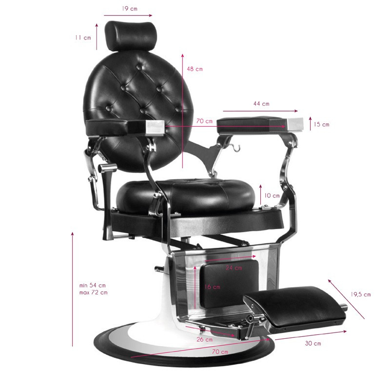 Barber Szék IMPERATOR Fekete