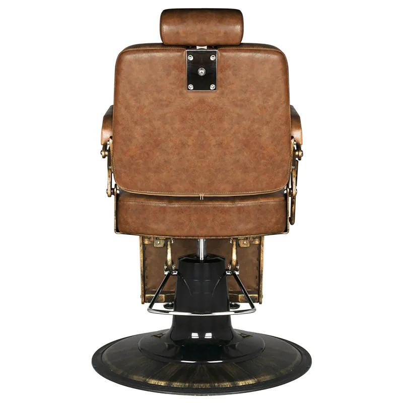 Barber Szék GGabbiano Boss Old Leather , világosbarna