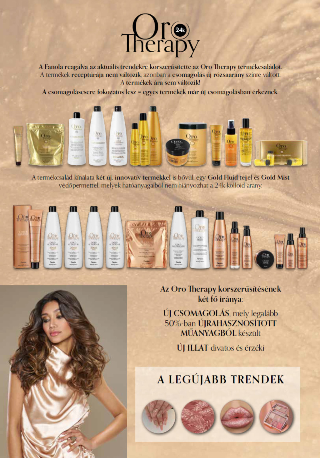 Fanola ORO Therapy Maszk argánolajjal 300 ml