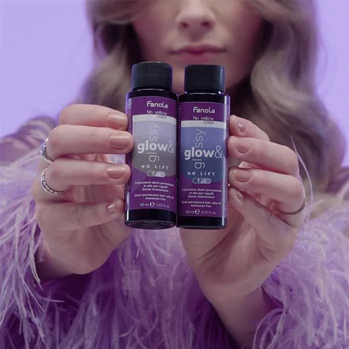 Fanola Glow & Glossy 6.14 hajszínező 60 ml
