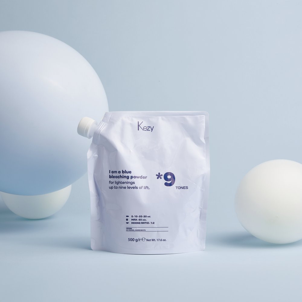 Kezy BLUE szőkítőpor - 9 TONES 500g
