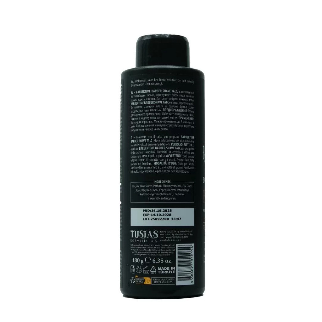 Barbertime Hintőpor Shave Talk Powder 180g