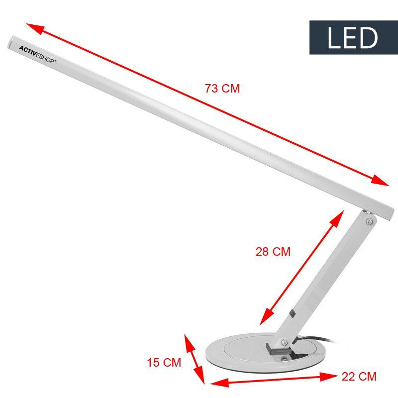 Műkörmös, manikűrös asztali LED lámpa Alu
