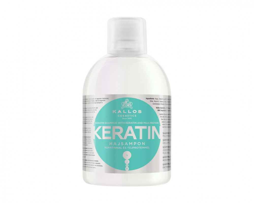Kallos KJMN sampon keratinnal és tejproteinnel 1000ml