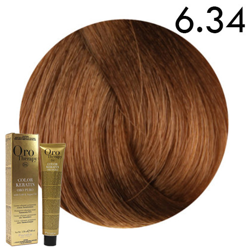 Fanola ORO Therapy Ammoniamentes hajfesték 6.34 100 ml