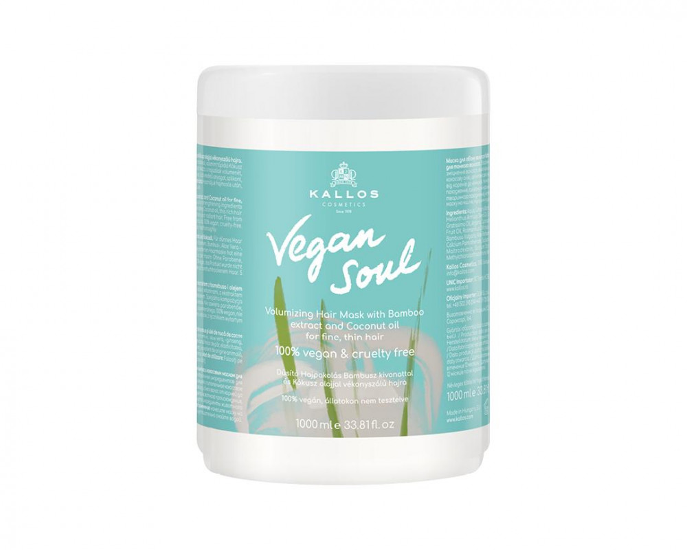 Kallos Hajpakolás Vegan Soul dúsító1000ml