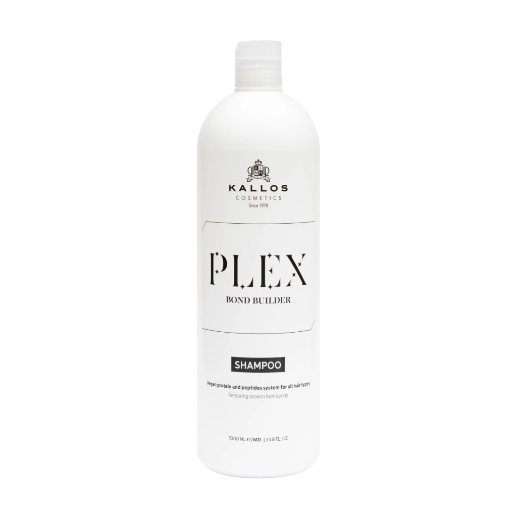 Kallos Plex Bond Builder Sampon Növényi Proteinnel és Peptid komplex-szel 1000 ml
