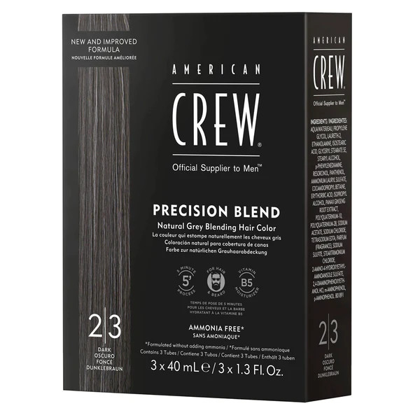 American Crew Precision Blend hajszínező 2-3 sötét 3 x 40 ml