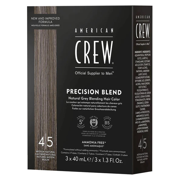 American Crew Precision Blend hajszínező 4-5 natúr 3 x 40 ml American Crew Precision Blend hajszínező 4-5 natúr 3 x 40 ml