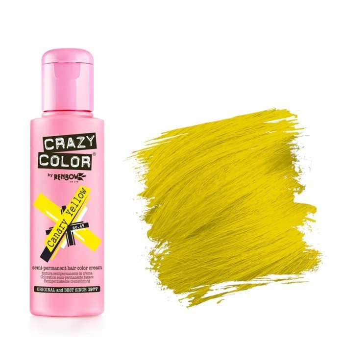 CRAZY COLOR Hajszínező krém Canary Yellow No.49 100 ml CRAZY COLOR Hajszínező krém Canary Yellow No.49 100 ml
